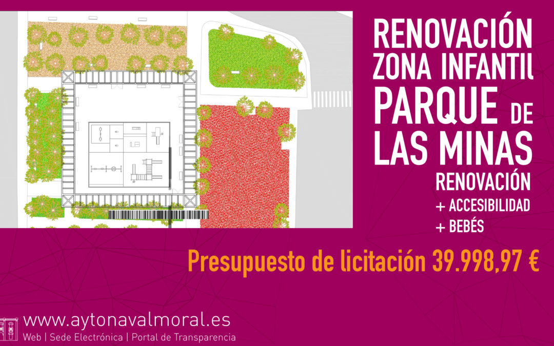 En licitaciÃ³n la obra de renovaciÃ³n de la zona infantil del parque de Las Minas