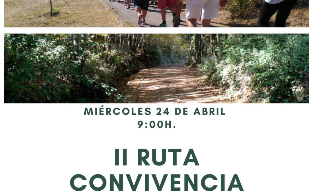 El Programa de Envejecimiento Activo y Saludable organiza la II Ruta â€œConvivencia Senderistaâ€ para personas mayores.