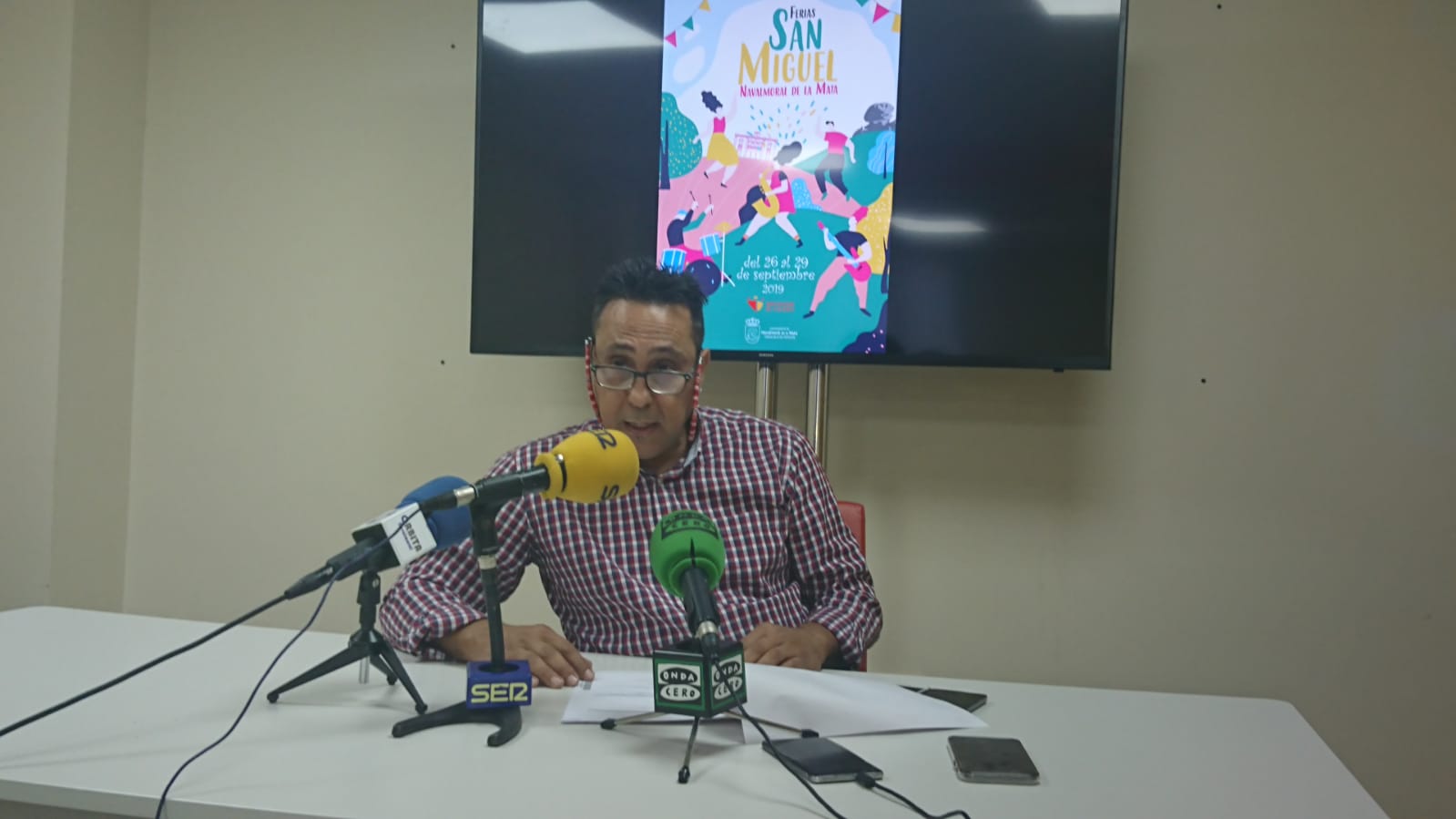 Alfredo VizcaÃ­no presenta el programa de San Miguel 2019.