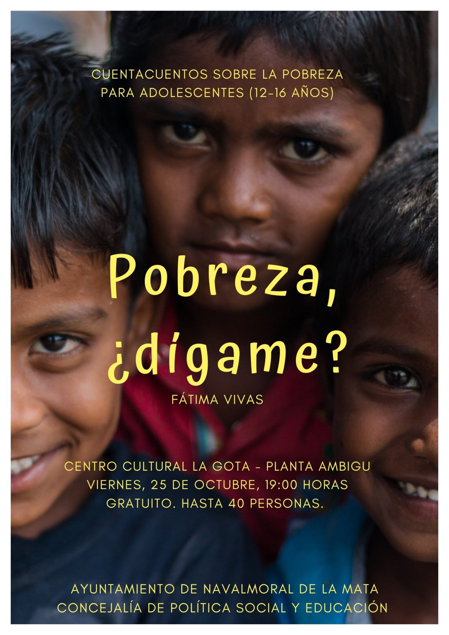 Cuentacuentos para adolescentes «Pobreza Â¿DÃ­game?»