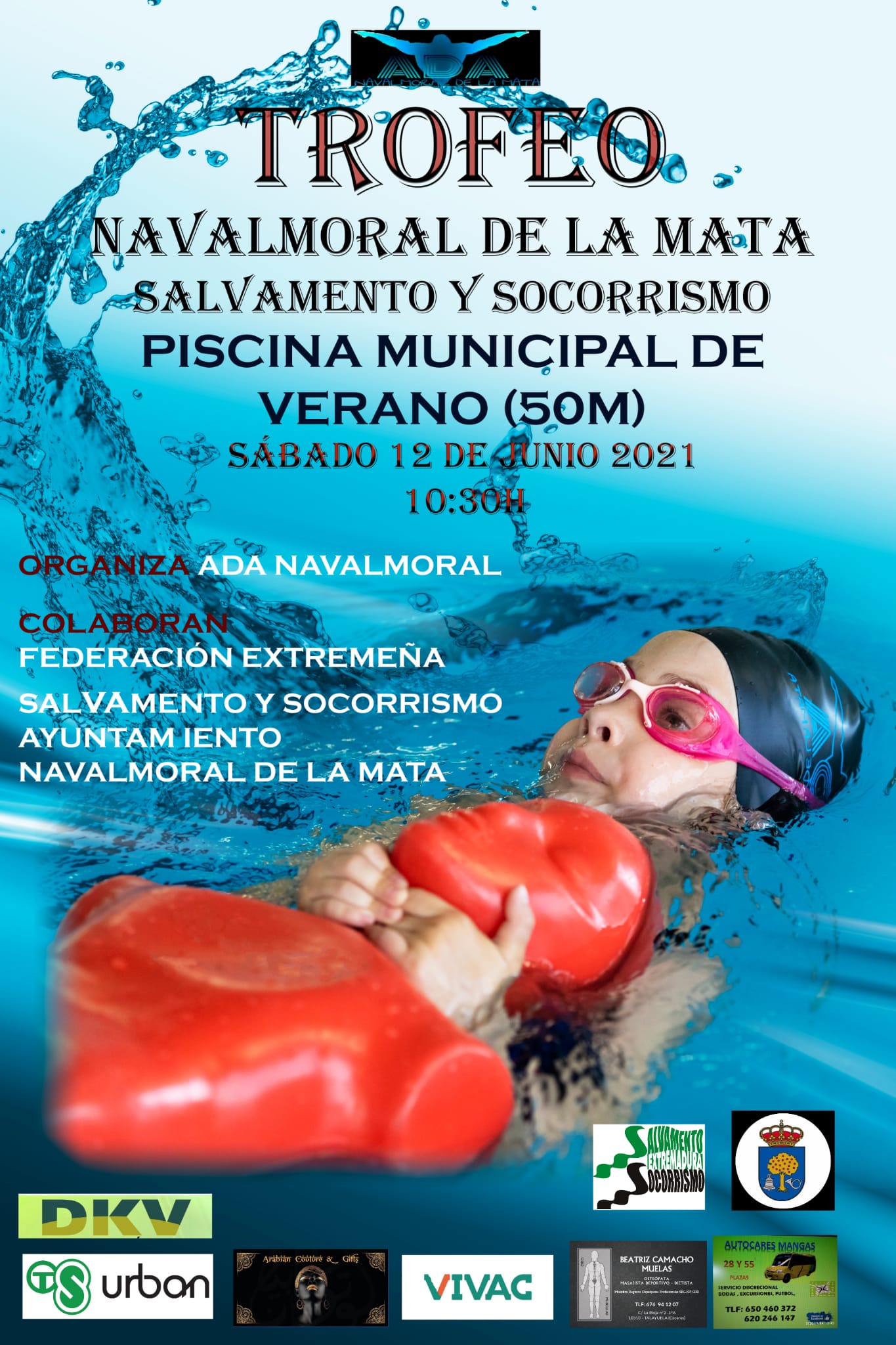 El prÃ³ximo sÃ¡bado 12 de junio la piscina municipal acogerÃ¡ su primer trofeo de salvamento y socorrismo.