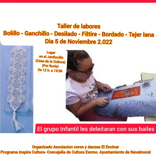 El Encinar organiza un taller de labores.