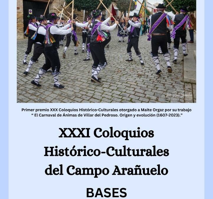 XXXI COLOQUIOS HISTÃ“RIOS-CULTURALES DEL CAMPO ARAÃ‘UELO